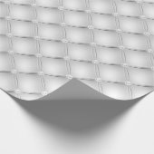 ホワイトキルテ結婚ッドダイヤエレガントン ラッピングペーパー (角)