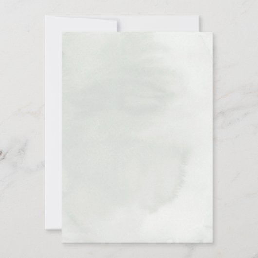 ホワイトキングプロテアオーキズトロピカルブライダルシャワー 招待状 (裏面)