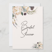 ホワイトキングプロテアブライダルシャワー 招待状 (裏面)