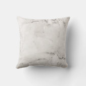 ホワイトクアートグレービーズマーブルモダン金ゴールド宝石 クッション (裏面)