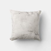 ホワイトクアートグレービーズマーブルモダン金ゴールド宝石 クッション (正面)