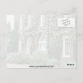 ホワイトクイーンアンハウスウィズ登山バラセシルB ポストカード (裏面)