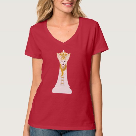 ホワイトクイーンTシャツ Tシャツ (正面)