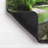 ホワイトクォーターホースラッシュ森林ストリームマウスパッド マウスパッド (コーナー)