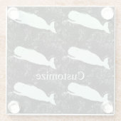 ホワイトクジラThunder_Cove ガラスコースター (裏面)