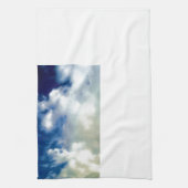 ホワイトクラウドとブルースカイ キッチンタオル (縦)