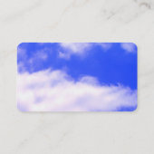 ホワイトクラウドブルースカイ自然モダン撮影 名刺 (裏面)