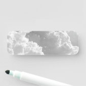 ホワイトクラウド、天気予報グラフィックス、曇りクリップアート 名札 (インサイチュ)