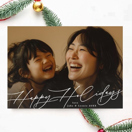 ホワイトクラシックスプレンダーフォトハッピー シーズンカード