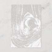 ホワイトクラシック素朴ウッドグレイン冬の結婚式の情報 エンクロージャーカード (裏面)