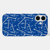 ホワイトクラリネット音楽ノート Case-Mate iPhoneケース (裏面 (横))