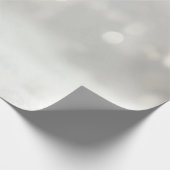 ホワイトクリエレガントスマスボールホリデー ラッピングペーパー (角)