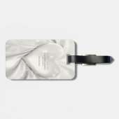 ホワイトクリエレガントームハートラゲージタグ ラゲッジタグ (裏面横)