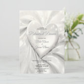 ホワイトクリエレガントームハートリハーサルディナー 招待状 (スタンド正面)