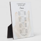 ホワイトクリスタルスパ サロンサービスメニュー フォトプラーク (側面)