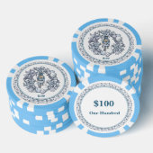 ホワイトクリスマスくるみ割りリース ポーカーチップ (積み重ね)