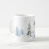 ホワイトクリスマスのマグ コーヒーマグカップ (正面左)