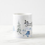 ホワイトクリスマスのマグ コーヒーマグカップ (中央)