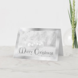 ホワイトクリスマスの休日の挨拶 シーズンカード