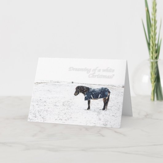 ホワイトクリスマスの夢を見ることか。 シーズンカード (正面)