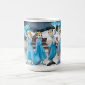 ホワイトクリスマスの大きいコーヒー・マグ コーヒーマグカップ (中央)