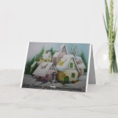 ホワイトクリスマスの挨拶状 シーズンカード (裏面)