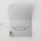 ホワイトクリスマスの挨拶状 シーズンカード (内部)