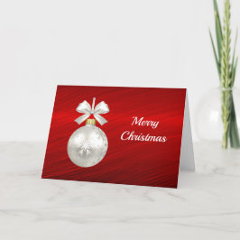 ホワイトクリスマスの球 シーズンカード