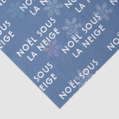 ホワイトクリスマスインフランスのティッシュペーパー深いブルー 薄葉紙 (詳細)