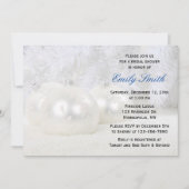 ホワイトクリスマスウィンターブライダルシャワー 招待状 (正面)