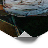 ホワイトクリスマスウィンターホワイト結婚ズガウン ポスター (角)