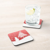ホワイトクリスマスウィンターワンダーランド雪だるまツリー コースター (右側)