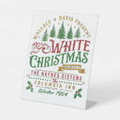 ホワイトクリスマスウォレスとデイヴィスハイネス姉妹 台座サイン (正面)