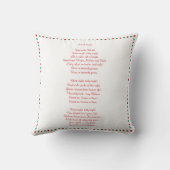 ホワイトクリスマスカロル静かナイト装飾用クッション クッション (裏面)