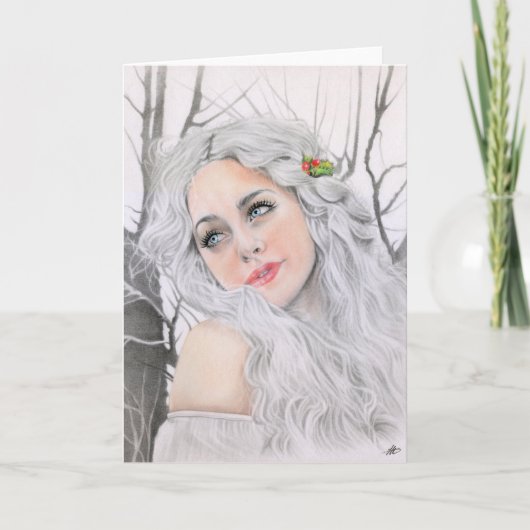 ホワイトクリスマスカード シーズンカード (正面)