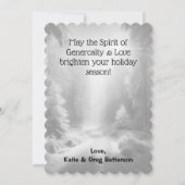 ホワイトクリスマスキャットホリデーグリーティング (裏面)