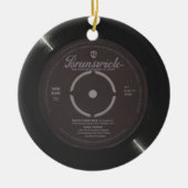 ホワイトクリスマスクリスマスソングセラミックオーナメント セラミックオーナメント (正面)