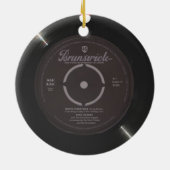 ホワイトクリスマスクリスマスソングセラミックオーナメント セラミックオーナメント (裏面)