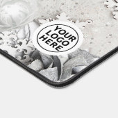 ホワイトクリスマスコラージデスクマットマウスパッド デスクマット (コーナー)