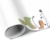 ホワイトクリスマスサンタクエレガントラスの装飾 ラッピングペーパー (ロールコーナー)