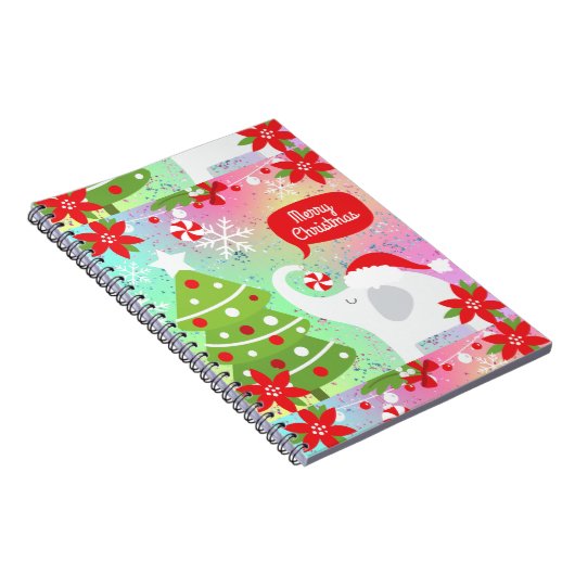 ホワイトクリスマスゾウ ノートブック (右側)