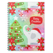 ホワイトクリスマスゾウ ノートブック (正面)