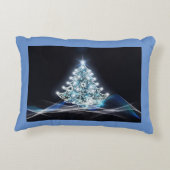 ホワイトクリスマスツリーアクセント枕 アクセントクッション (裏面)