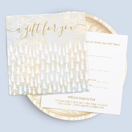 ホワイトクリスマスツリーズホリデーギフト証明書