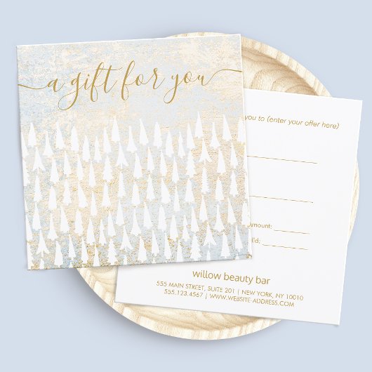 ホワイトクリスマスツリーズホリデーギフト証明書