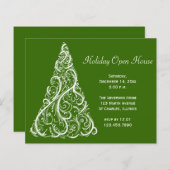 ホワイトクリスマスツリーホリデーオープンハウス招待状 (正面/裏面)