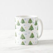 ホワイトクリスマスツリーマグ コーヒーマグカップ (正面右)