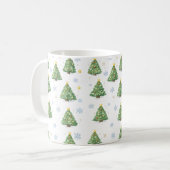 ホワイトクリスマスツリーマグ コーヒーマグカップ (正面左)
