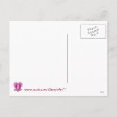 ホワイトクリスマスツリーレッドボウホリデーズはがき シーズンポストカード (裏面)