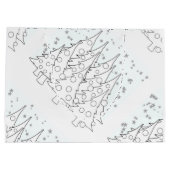 ホワイトクリスマスツリー ラージペーパーバッグ (裏面)